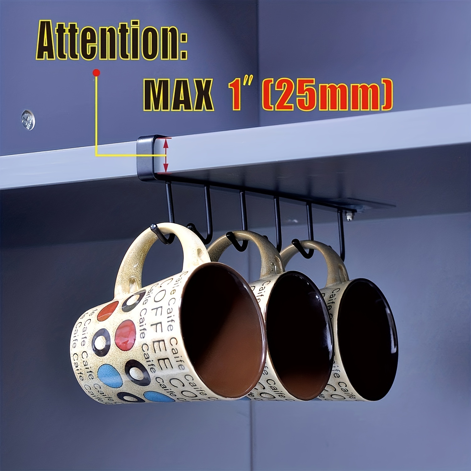 Expandable Coffee Mug Organizer For Kitchen Cabinets And - Temu