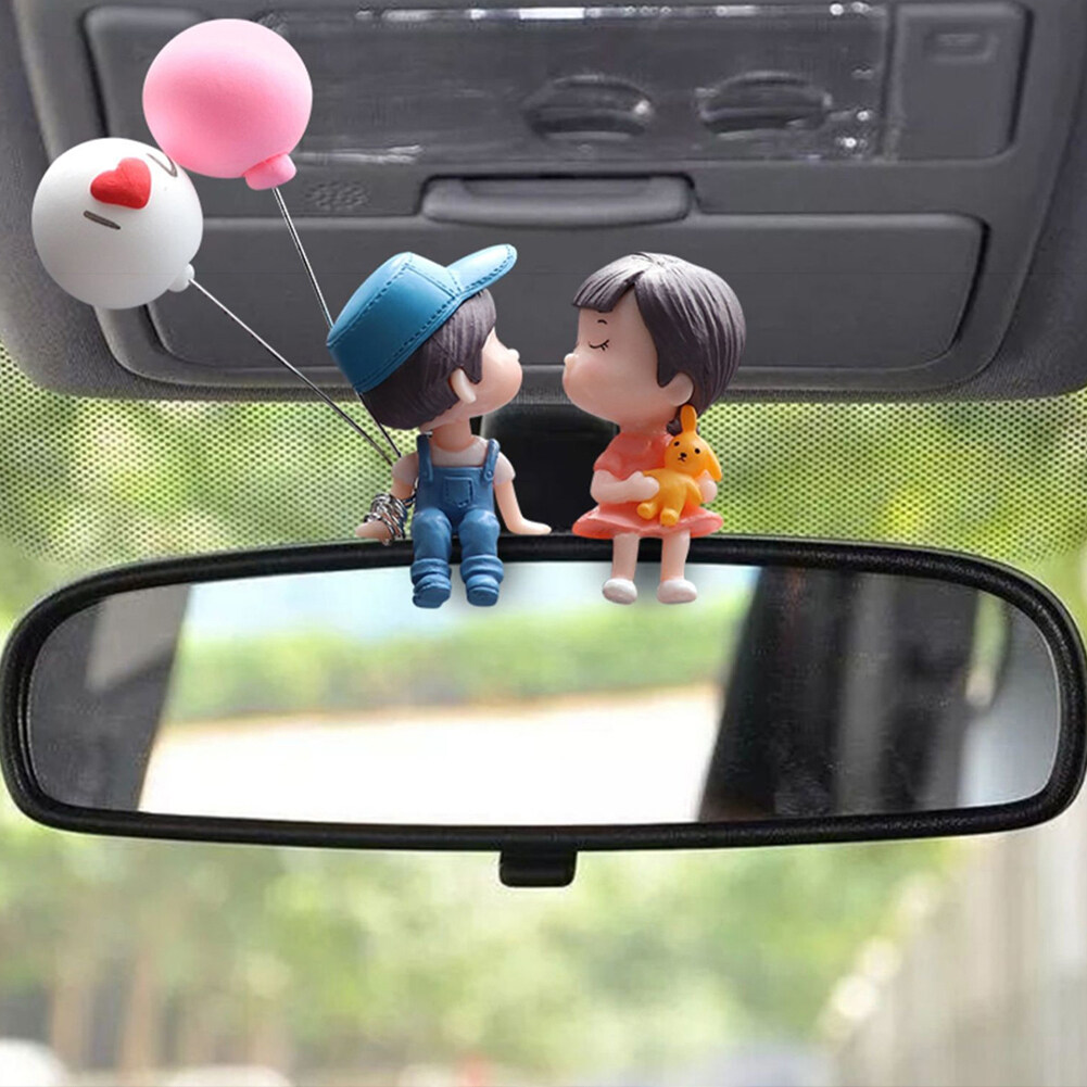 Decoración Coche Parejas Dibujos Animados Tiernos Figuras - Temu