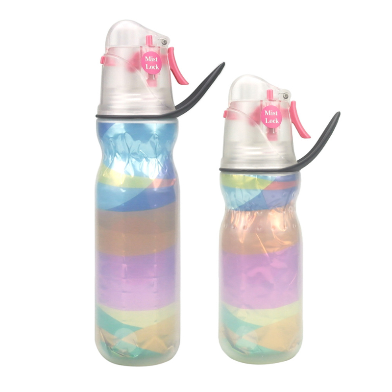 Sports Water Bottle Portable Outdoor Plastic Spray Bottle Leakproof Cool  Cup