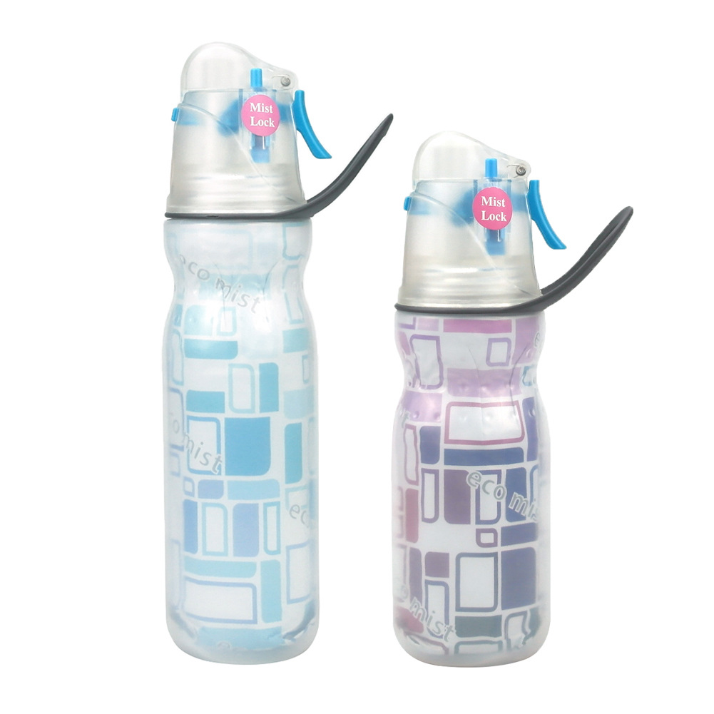 Sports Water Bottle Portable Outdoor Plastic Spray Bottle Leakproof Cool  Cup