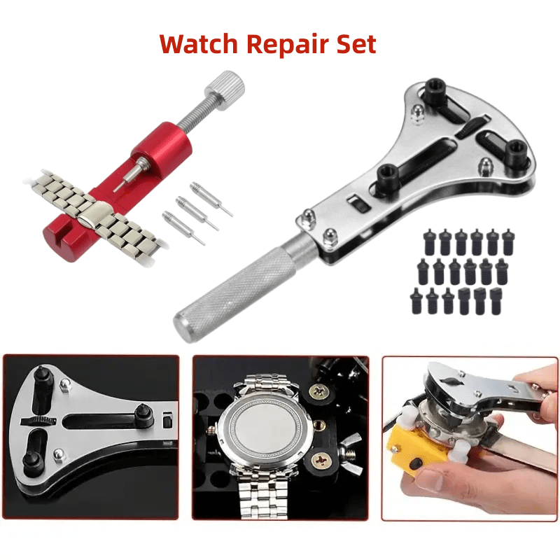 Watch Battery Replacement Kit Watch Wrench Back Remover For - Temu