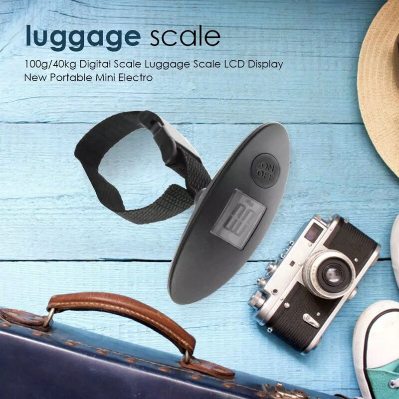 Mini Portable Digital Luggage Scale Hanging Suitcase Scale with Hook Strap