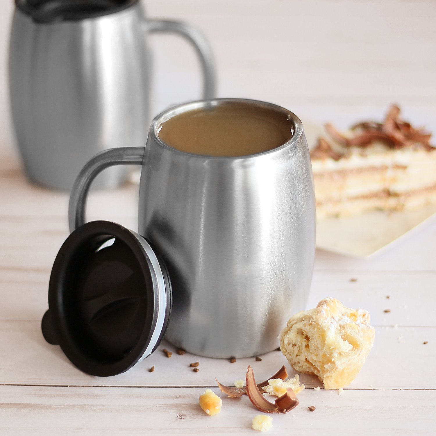 Durable Stainless Steel Coffee Cup For Camping And Kitchen - Temu