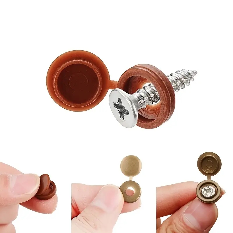 100pcs Self-tapping Screw Cross Special Lid Decorative Hole Plug Self-tapping Screw Cap