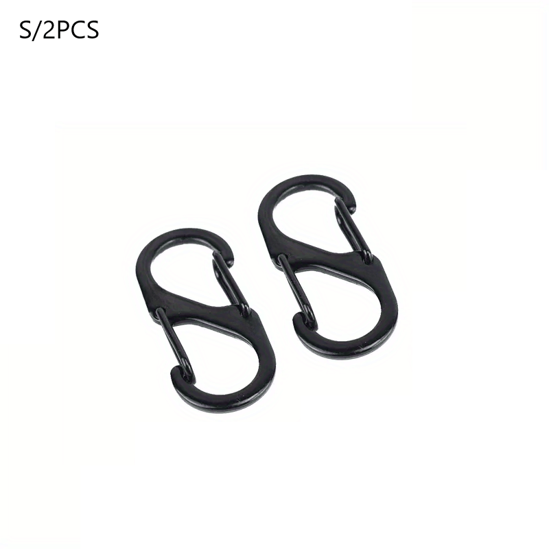 Stainless Steel Small Carabiner Clips Double Snap Hook - Temu