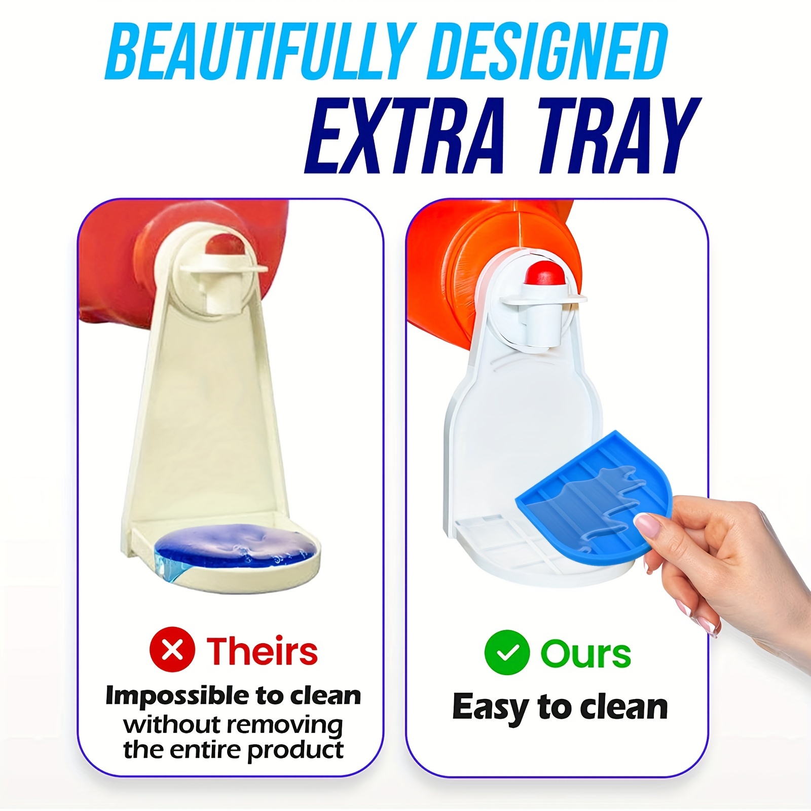 Tidy-Cup Laundry Detergent and Fabric Softener Gadget, fits Most Economic  Sized 