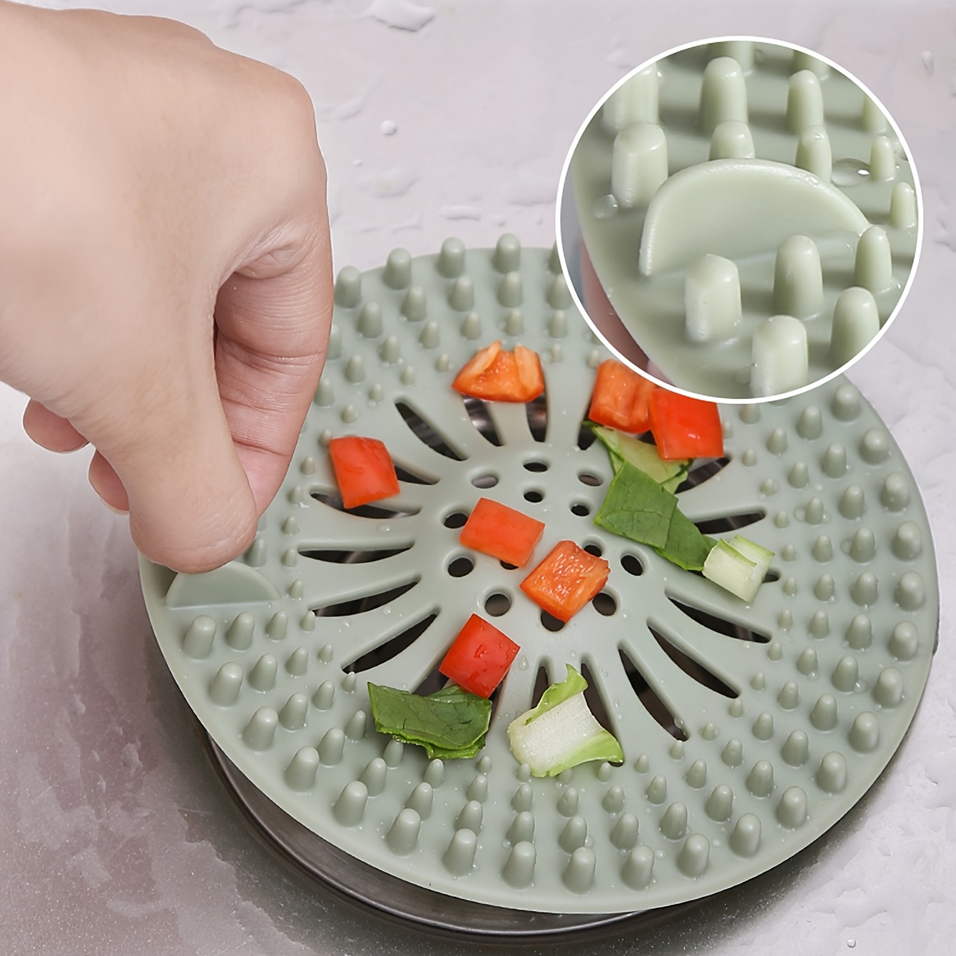 Silicone Floor Drain Cover Sink Kitchen Anti clogging Drain - Temu