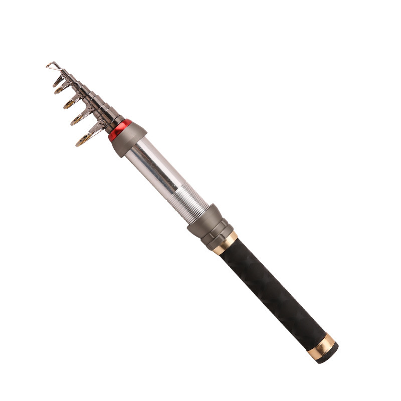 Mini Metal Carbon Bait Rod Expandable Expandable Portable - Temu