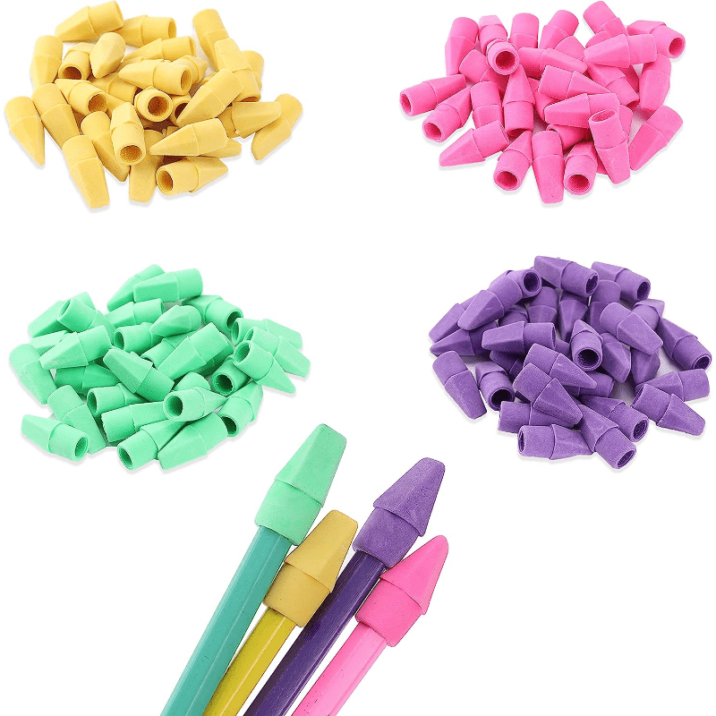 Pencil Erasers Toppers, 120 Pack, Erasers for Pencils, Pencil Top Erasers,  Pen