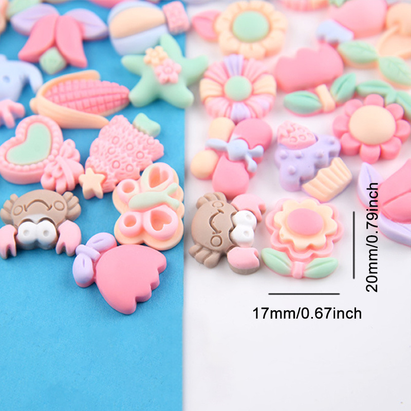 4 Styles Candy Colors Imitation Flower Snacks And Flower - Temu