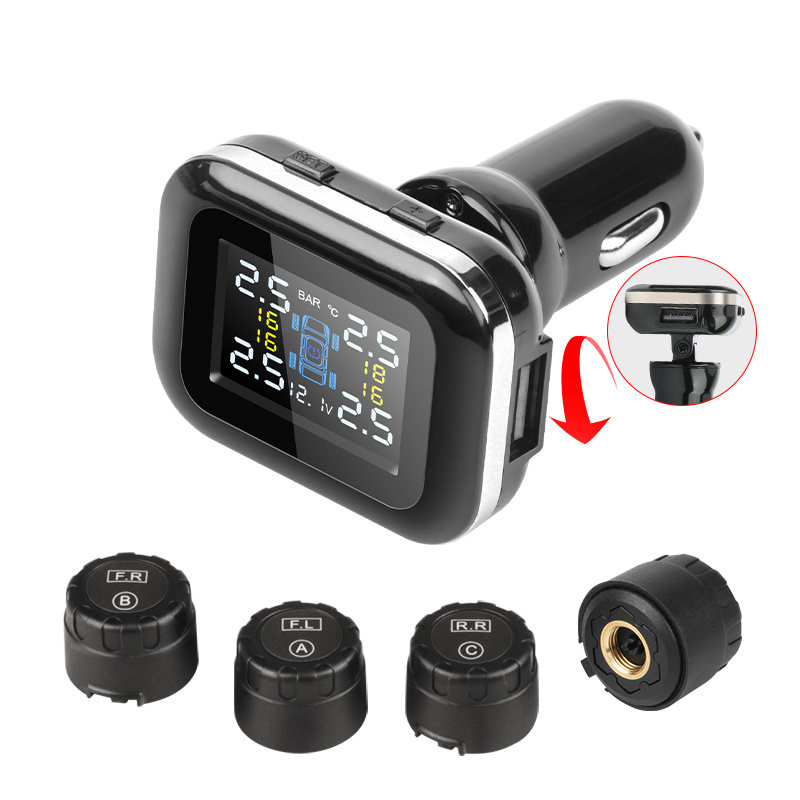 Car Tpms Cigarette Lighter Tire Pressure Monitoring - Temu