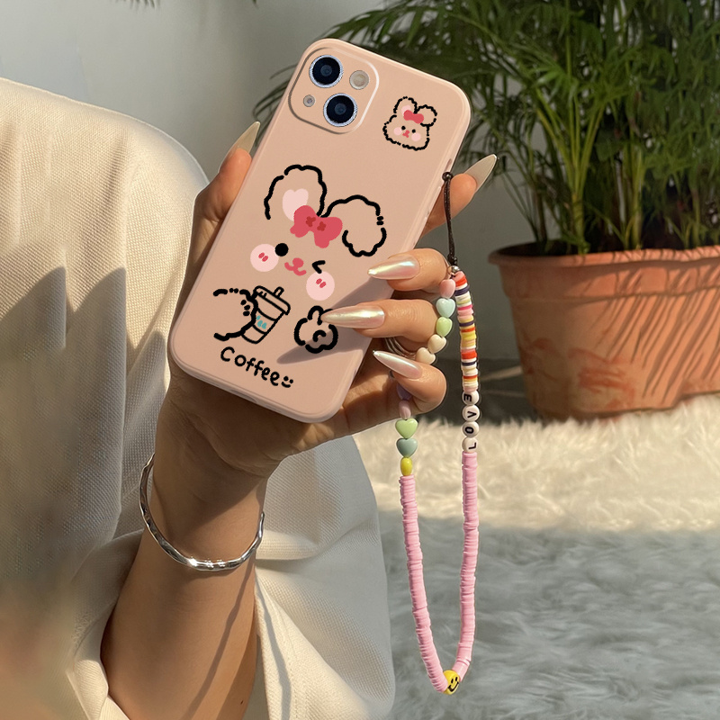  Cartoon Rabbit Pattern Case Compatible with iPhone 12