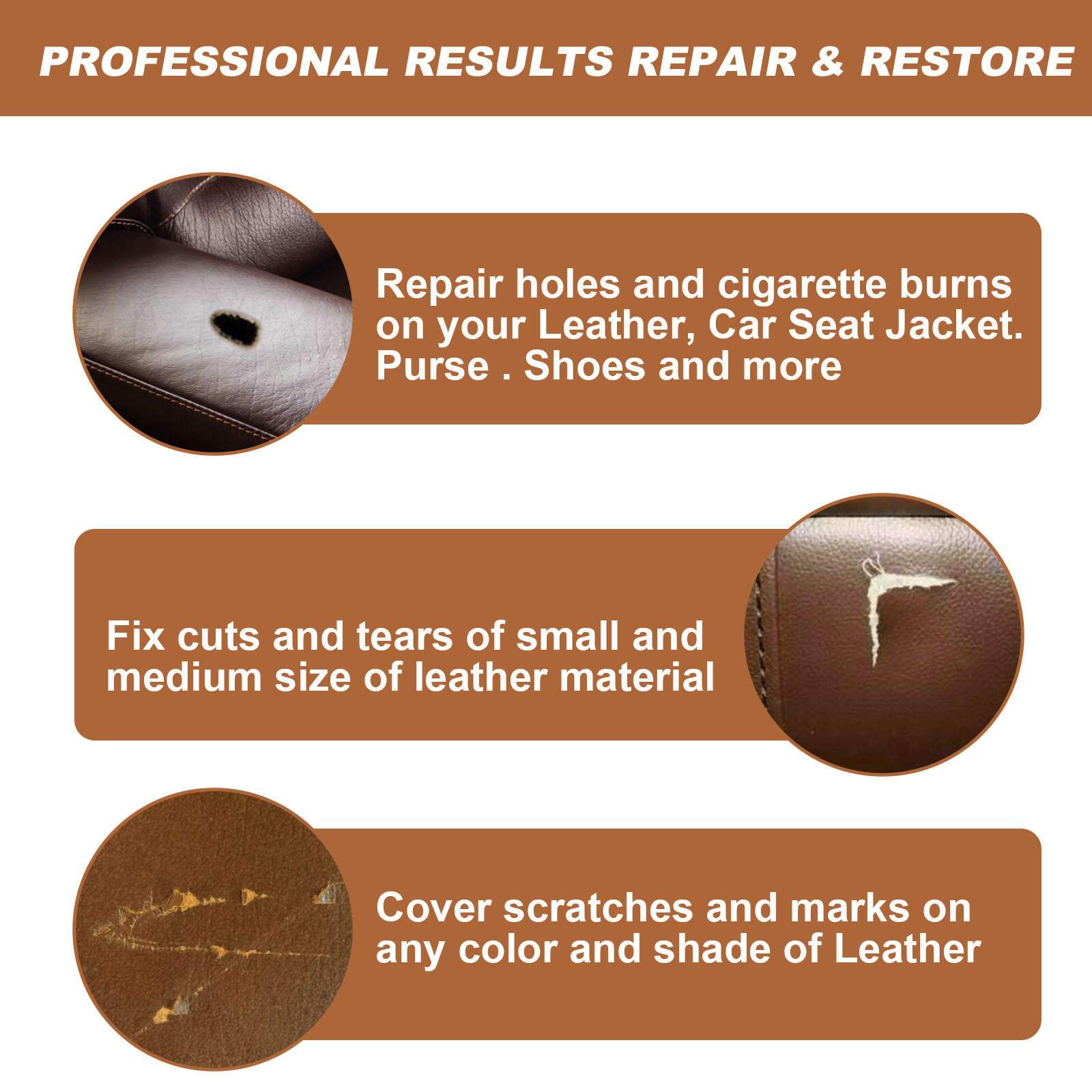 Car Liquid Leather Repair Kit Leather Skin Refurbish Tools For Car Seat  Coats Sofa Holes Scratches Cracks Restoration