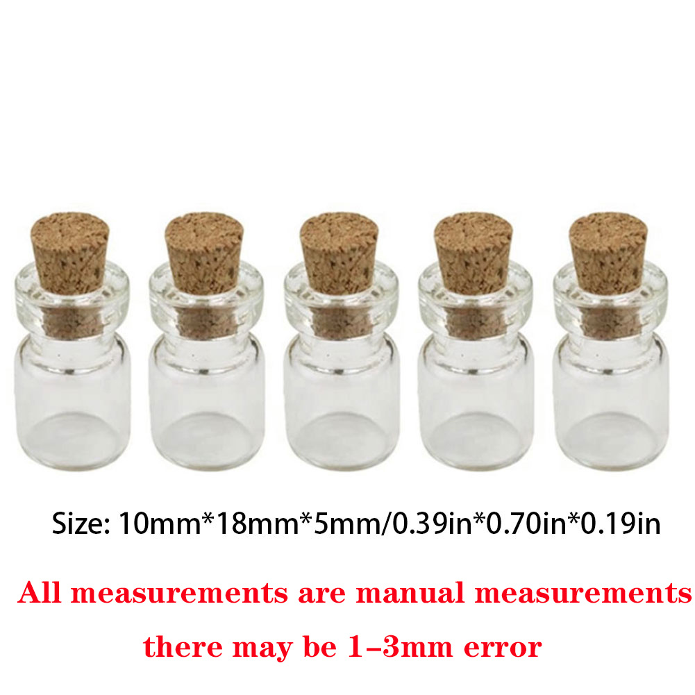 1pcs 50-260ml Big Glass Jars Container Decor Scew Cap Ornaments Mason Jar  Message Vials High Quality Bottle DIY Storage Bottle