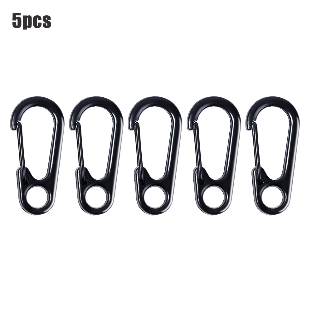 10pcs Mini SF Metal Carabiner Clips Tiny Snap Hooks Buckle Spring Clasp  Keychain