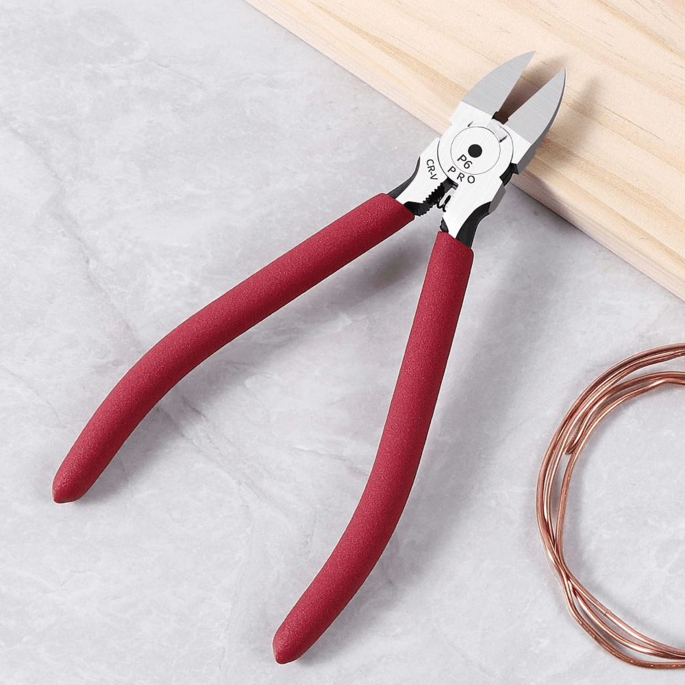 Wire Cutter Electric Wire Clipper, 4 Inches Cable Wire Flush Cutter, Side  Cutter Diagonal Wire Cutting Pliers, Small Wire Cutters for Electronics