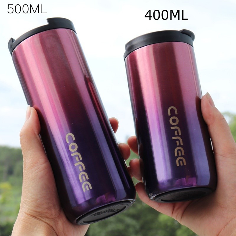 1pc Double Wall 304 Stainless Steel Coffee Mug, Leak-Proof Non-Slip Car  Vacuum Flask, Travel Thermal Cup, Insulated Water Bottle, Coffee Cup