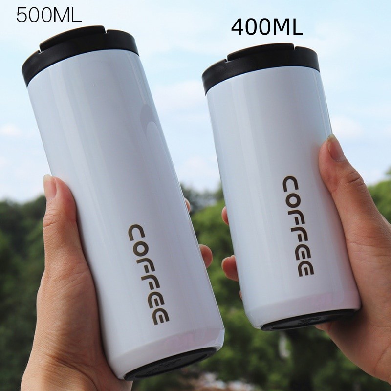 1pc Double Wall 304 Stainless Steel Coffee Mug, Leak-Proof Non-Slip Car  Vacuum Flask, Travel Thermal Cup, Insulated Water Bottle, Coffee Cup