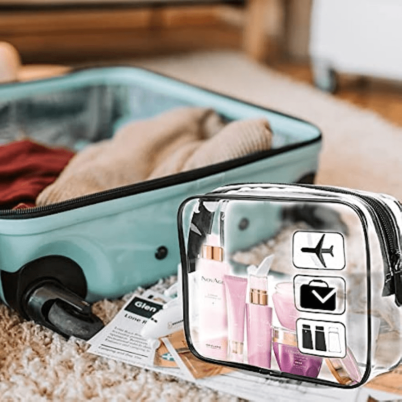 Cosmetic Bag, Women's Travel Pouch, Waterproof Toiletries Beauty Organizer, Ladies  Bathroom Makeup Storage Bag - Temu