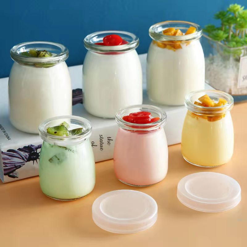 1pc Mini Yogurt Jars, Favor Jars With Cork Lids, Glass Pudding Jars, Glass  Containers With Lids, Mason Jar Wedding Favors Honey Pot With Label Tags An