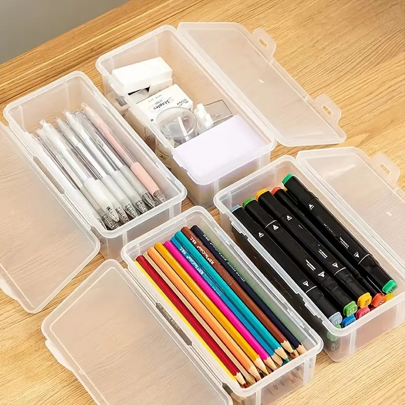 1pc Clear Pencil Box