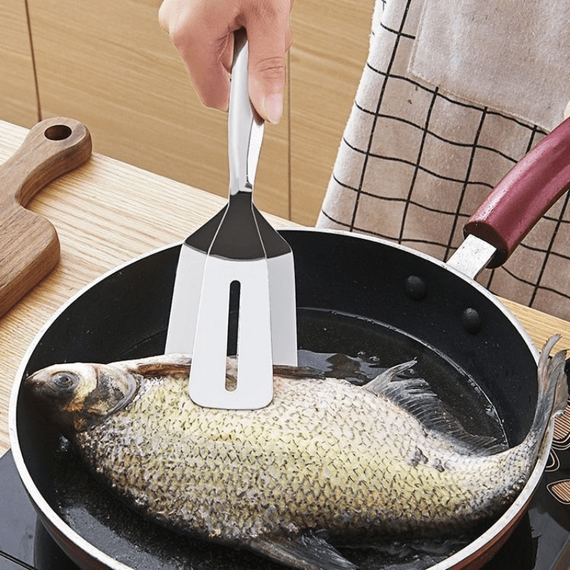 1pc Stainless Steel Food Frying Fish Clip Kitchen Household - Temu