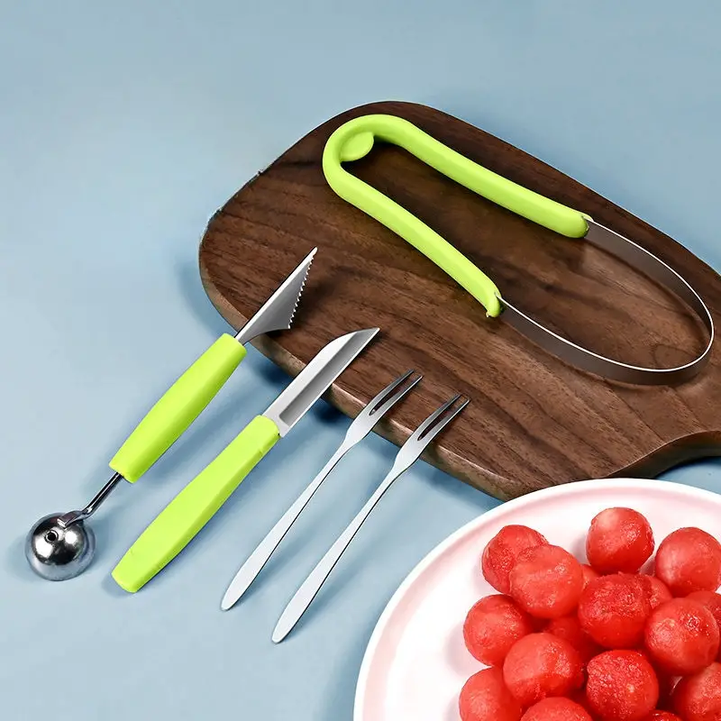 Watermelon Ball Scoop Set, Watermelon Peeler Fruit Knife, Stainless Steel Fruit  Carving Tools, Ice Cream Watermelon Scoop, Watermelon Slicer And Seed  Remover - Temu