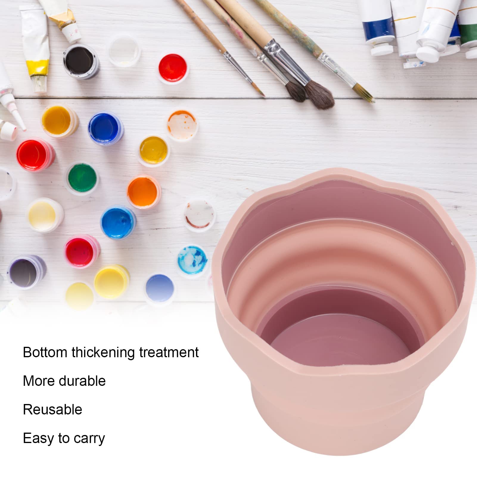 Collapsible Paint Brush Cup Collapsible Painting Bucket Brush