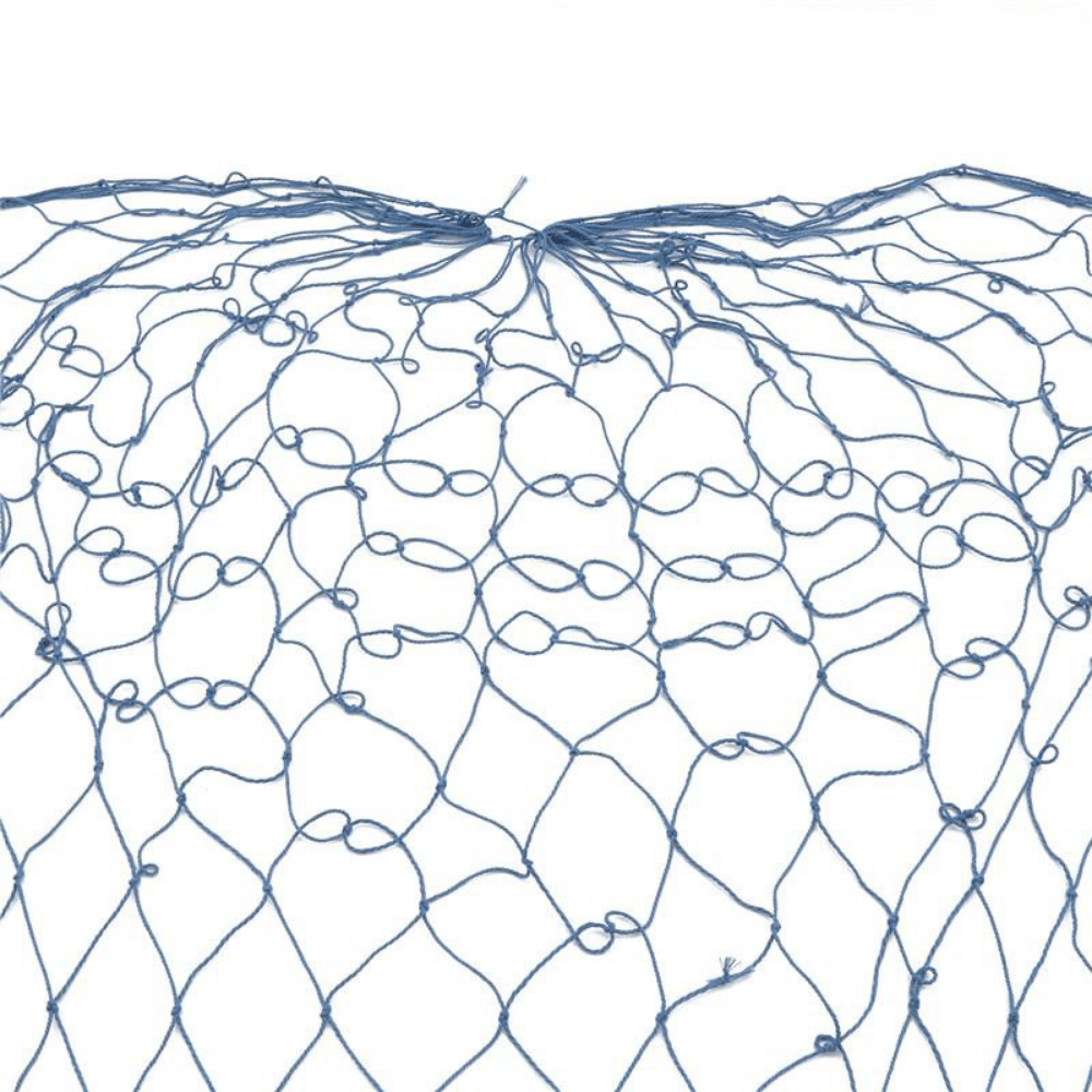 Fishing net. Transparent black fishing net on white background