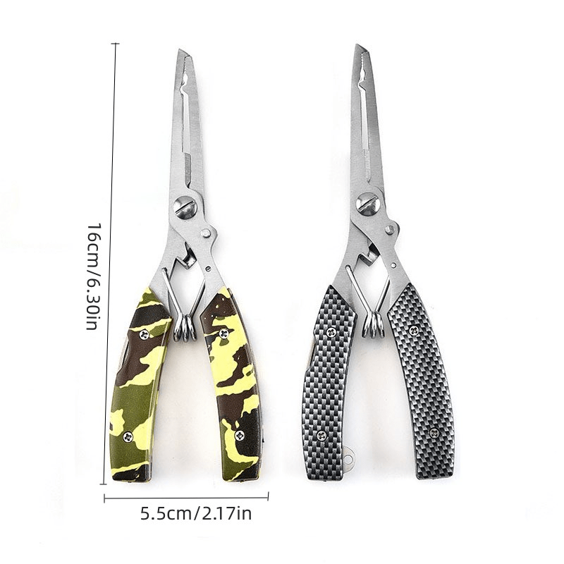 Fishing Pliers Stainless Steel Multifunctional Fish Pliers Camouflage  Fishing To