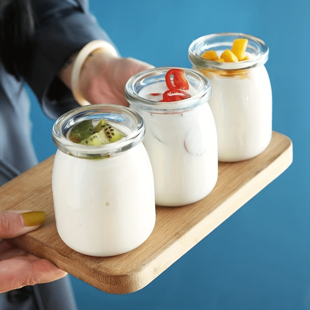 Glass Yogurt Containers Home Kitchen Dessert Yogurt Jars - Temu Italy
