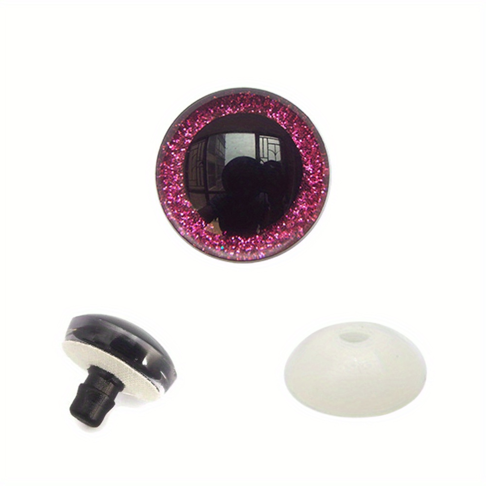 Glitter Plastic Safety Eyes Premium Half Round Eyes For Doll - Temu Mexico