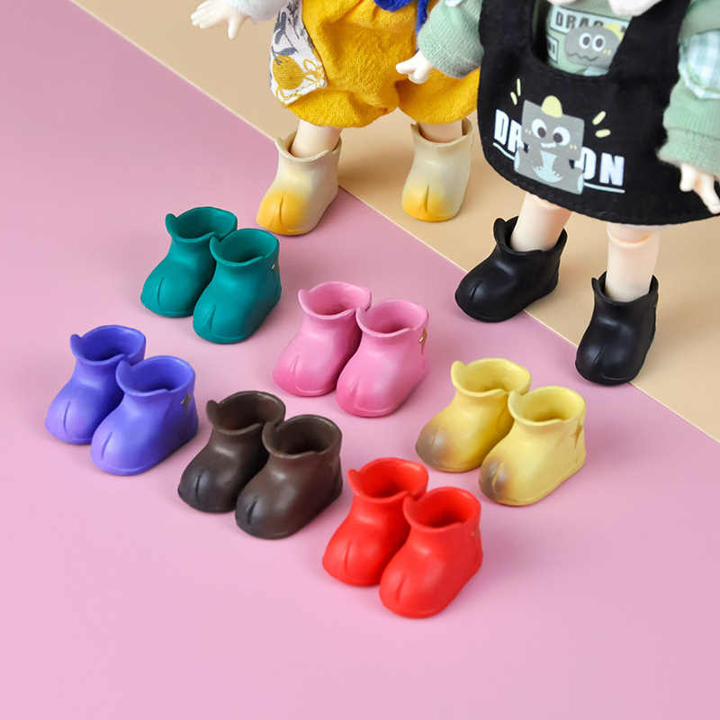 1/12 Doll Star Rain Boots Casual Rubber Shoes