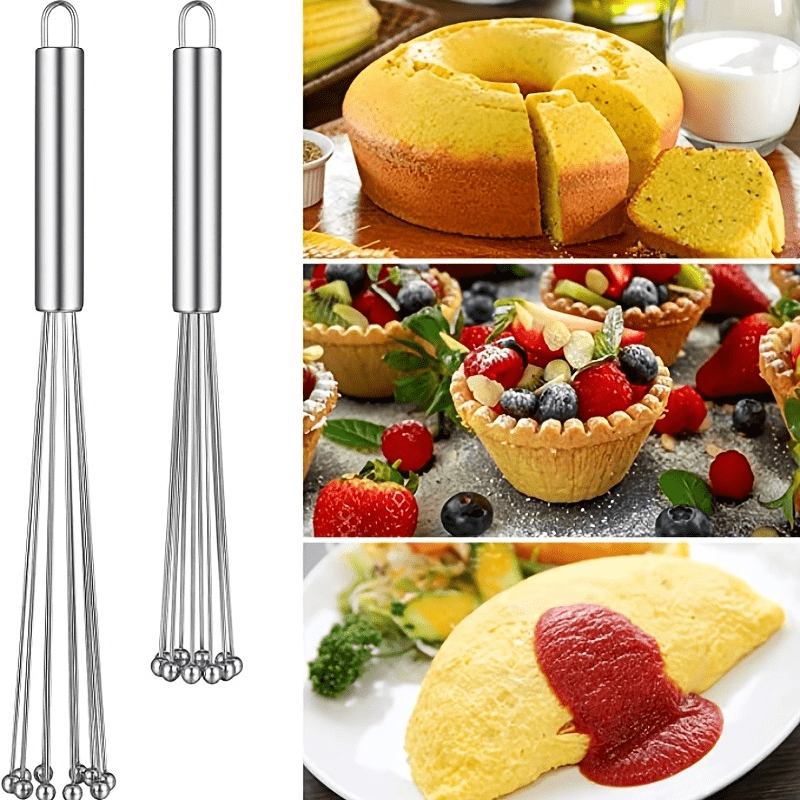 1pc, Professional Stainless Steel Whisk for Effortless Baking and Mixing