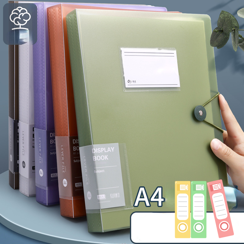 30 Pages A4 File Folder Transparent Multi layer Loose leaf - Temu