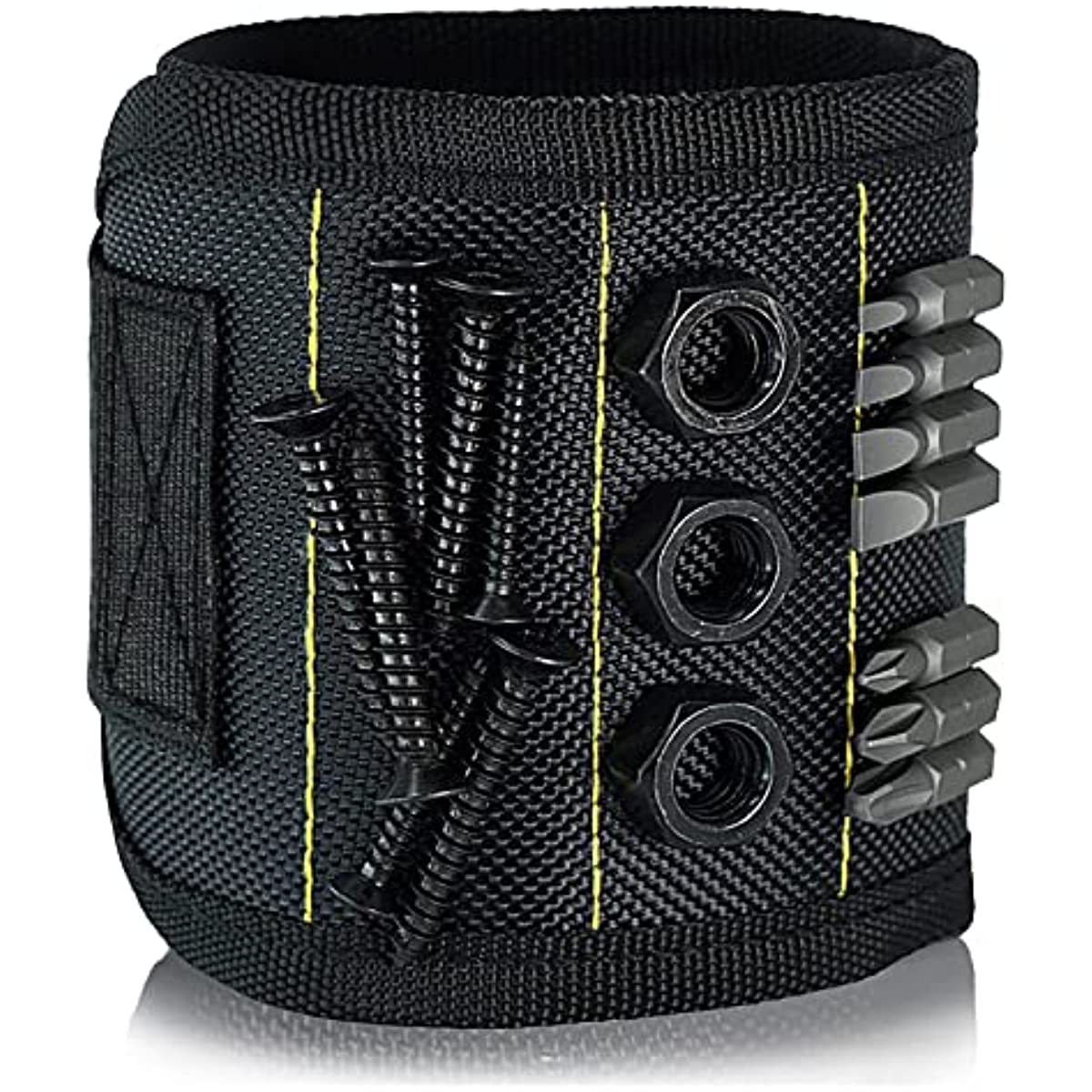 Magnetic Wristband Black With Super Strong Magnets Holds Screws, Drill Bit.  Unique Wrist Support Design Handy Gadget Electrician - AliExpress