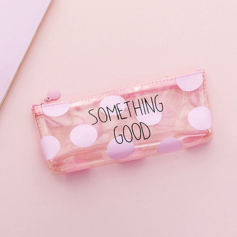 Cute Cat Pencil Cases for Girls Pink Transparent Pen Bag School Supplies  Stationery Pouch Pencil Box