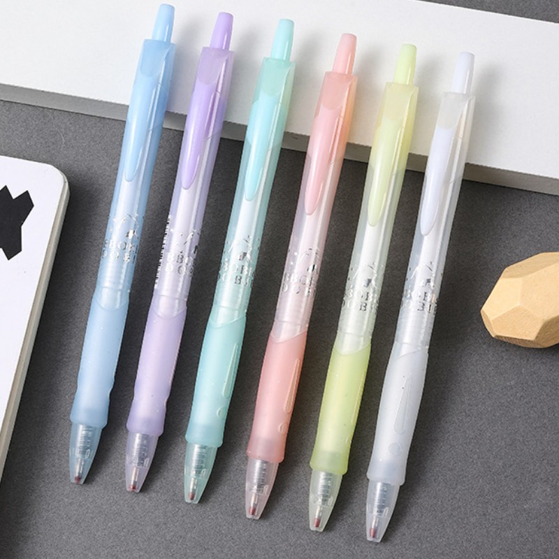 Gel Ink Pens, Black Ink Pens Fine Point Smooth Writing Pen 0.5mm  Retractable, Best Aesthetic