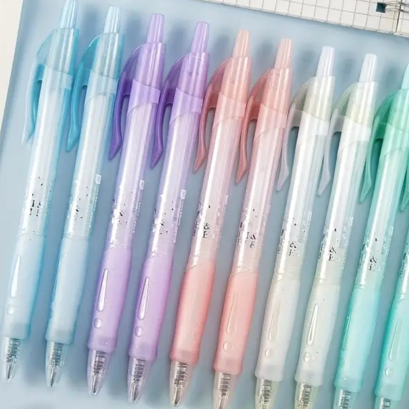 6Pcs 4-in-1 Colored Pens,0.5 Multicolor Ballpoint Pen,Fine Point Smooth  Writing Pens,Kawaii Pens For Writing Journaling Taking Notes School Office