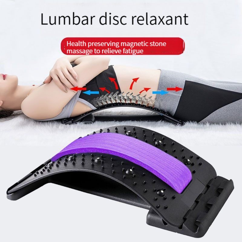 Adjustment Back Massager Stretcher Massage Tools Fitness Equipment Lumbar  Support Relaxation Spine Pain Relief Massage Therapy