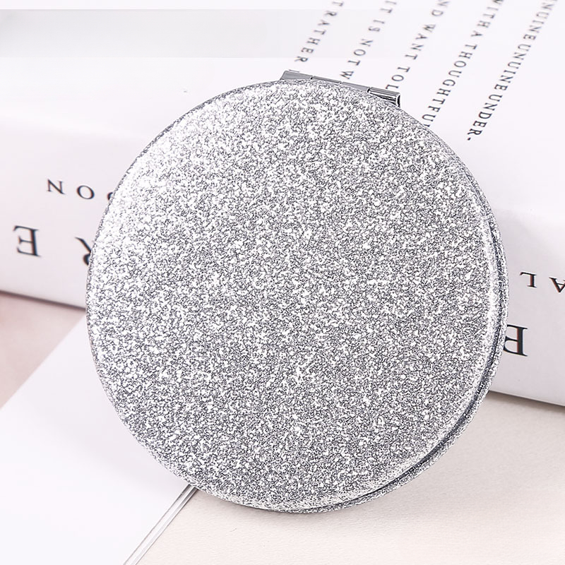 Small Compact Mirror Folding Pocket Makeup Mirror Round Hand Held