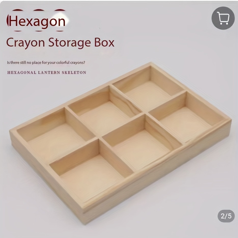 1pc Scrapbook Storage Box, Dustproof Accessory Storage Container,  Stationery Sticker Large Storage Case
