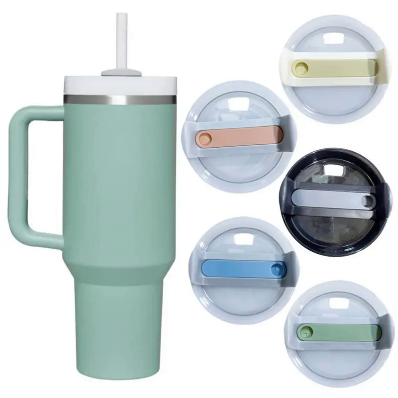 Reusable Gift with Straw Replacement Coffee Cup Lid Mug Cover Water Bottle  Silicone Tumbler Lids