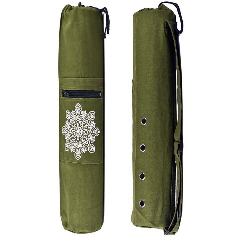 Stay Fit And Stylish With This Durable Canvas Yoga Mat Backpack