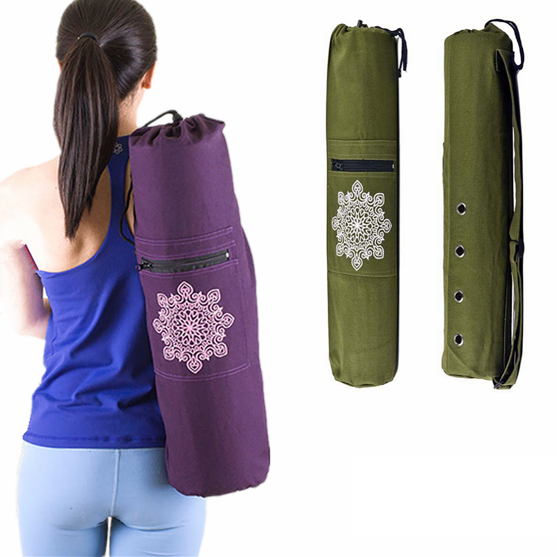 Stay Fit And Stylish With This Durable Canvas Yoga Mat Backpack! - Temu  Cyprus