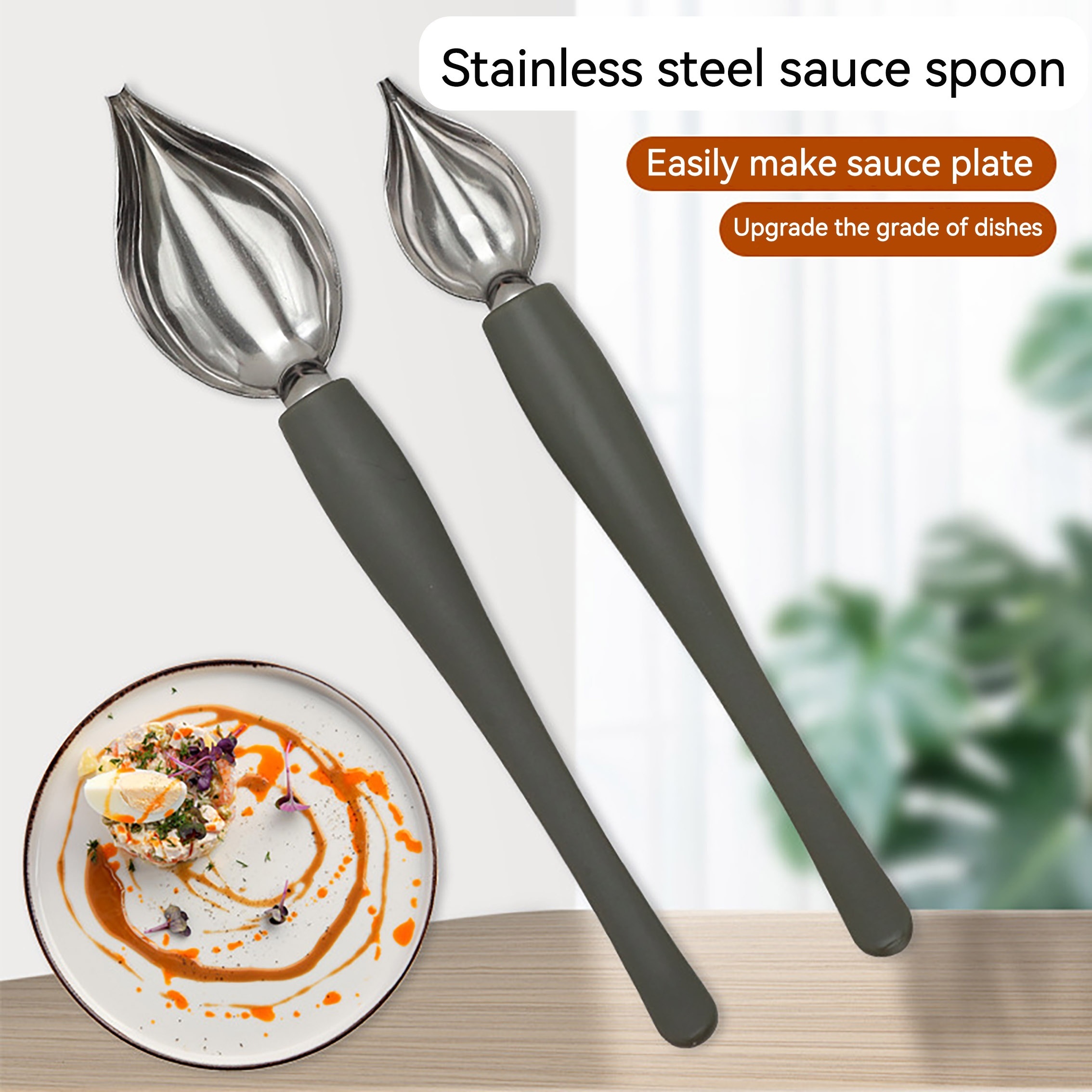 Stainless Steel Chocolate Cream Sauce Pencil Spoon For - Temu