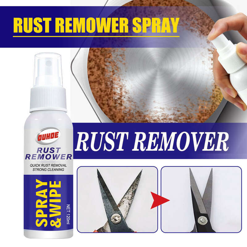 OUHOE Car Rust Removal Spray, Car Iron Remover Spray,Iron Powder Remover  for Car
