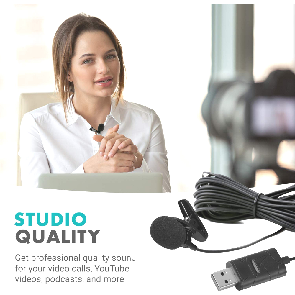 TKGOU USB Microphone for PC, Computer Microphone, PC Microphone with Mute  Button & LED Indicator, Laptop Desktop Condenser Mic, Great for Podcast