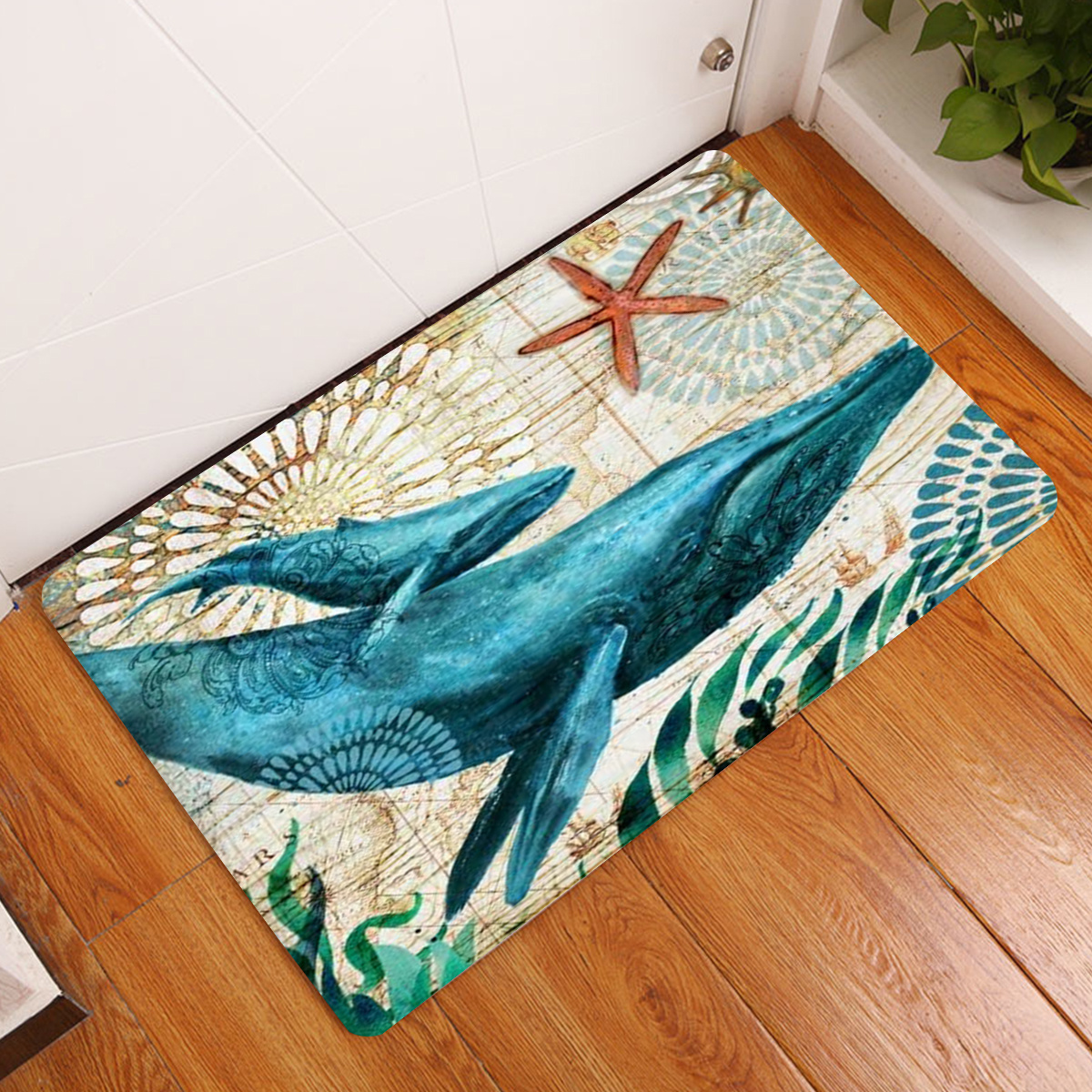 Watercolor Sea Turtles Door Mat, Indoor Outdoor Non-slip Rubber Entrance  Mats, Rugs For Bathroom/front Doormat - Temu
