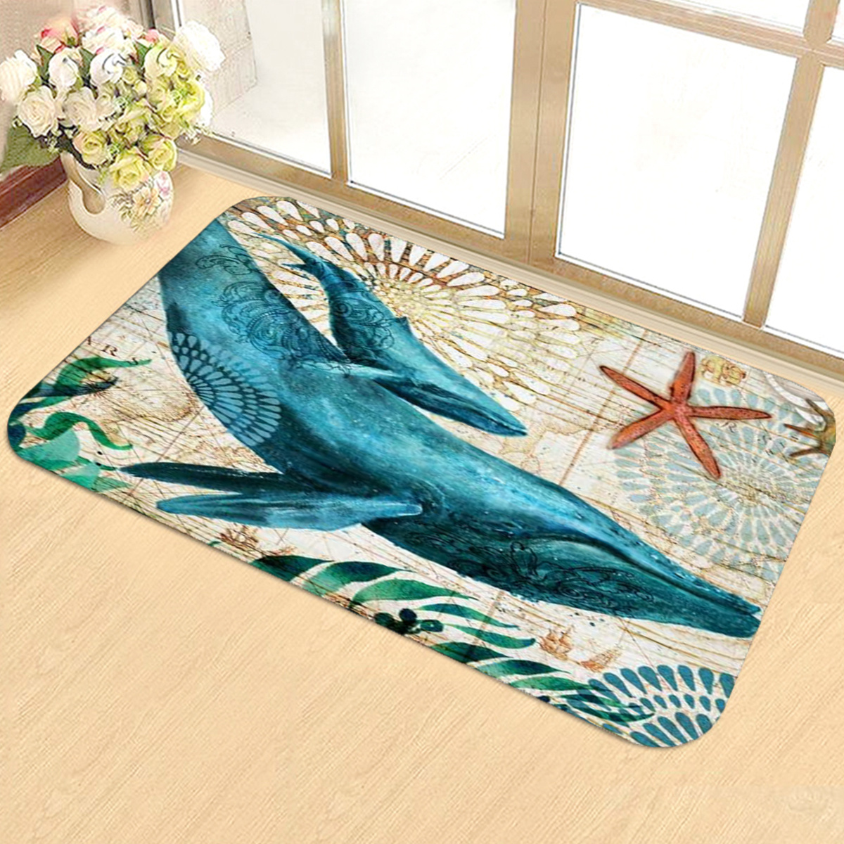 Watercolor Sea Turtles Door Mat, Indoor Outdoor Non-slip Rubber Entrance  Mats, Rugs For Bathroom/front Doormat - Temu